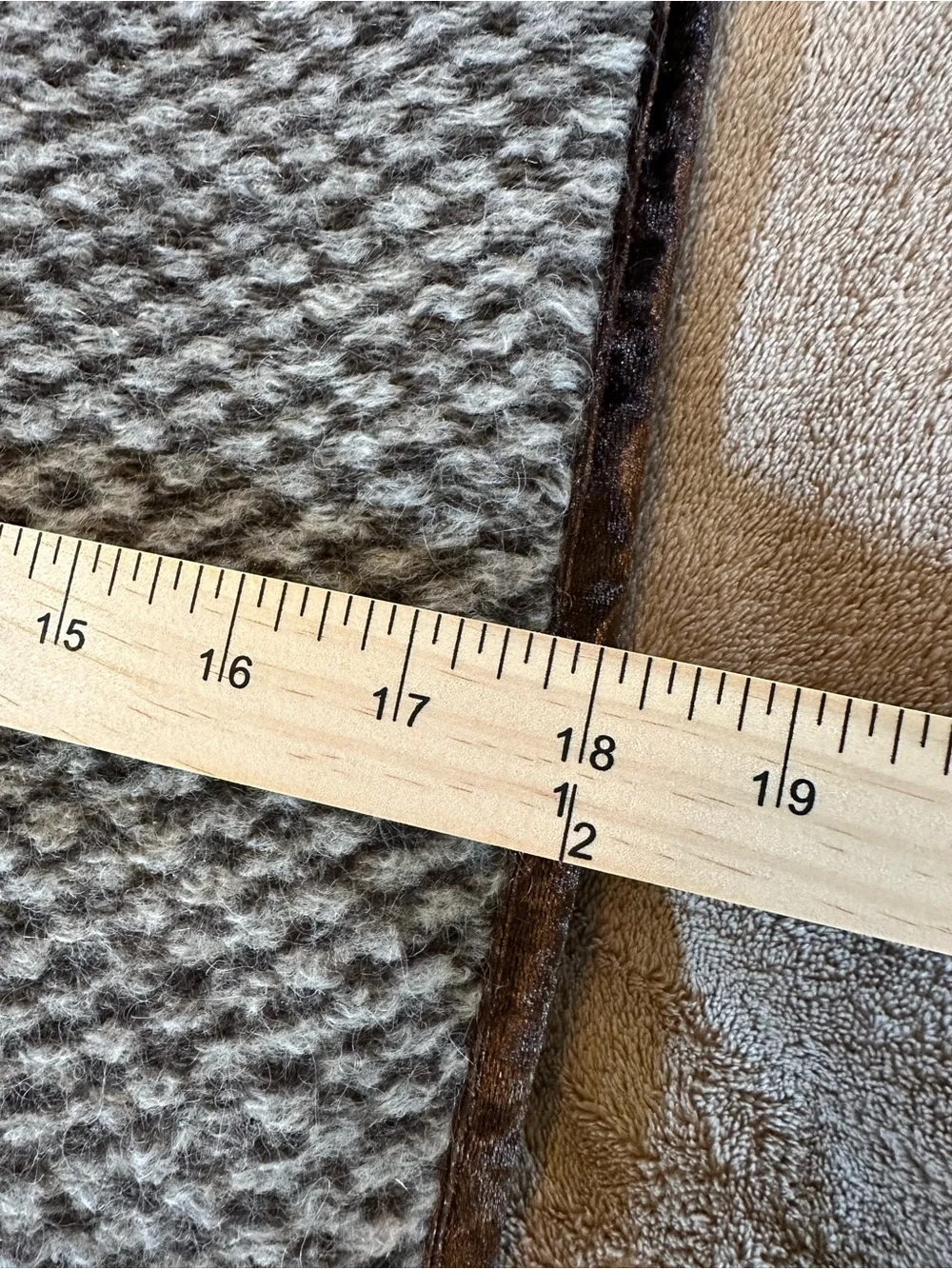 Men's/Unisex Nordstrom Brown/Grey Houndstooth Knit Scarf